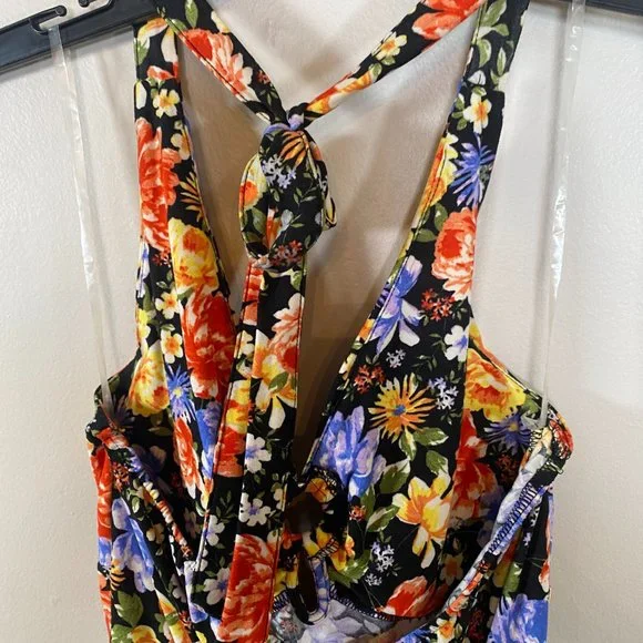 NWOT Derek Heart Floral Romper - Picture 5 of 6